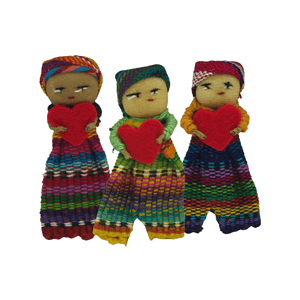 Worry Dolls with Heart