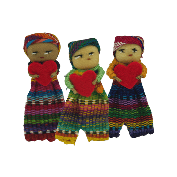 Worry Dolls with Heart