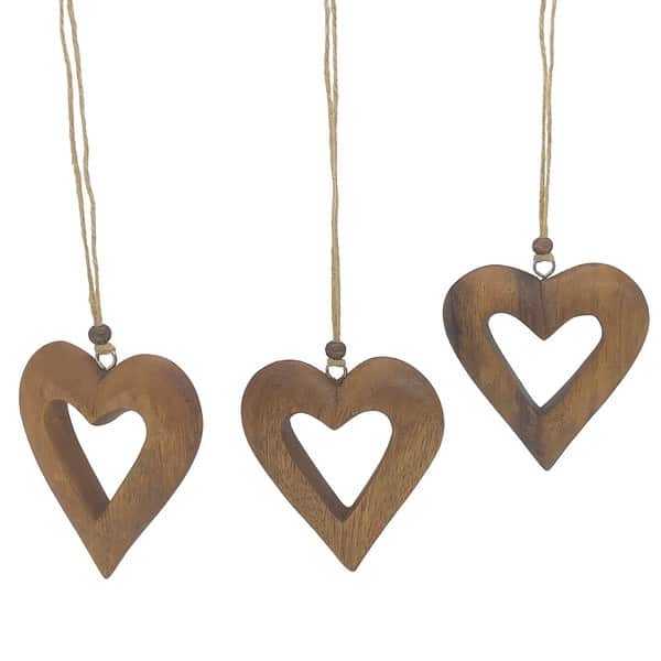 Hand-carved wooden heart - Image 2