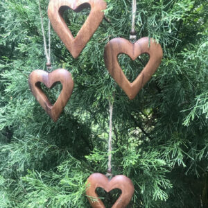 Wooden hearts