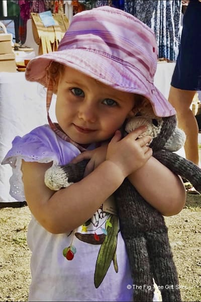 girl with Spider monkey