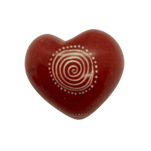 Hand-carved Kisii Stone heart - Image 5
