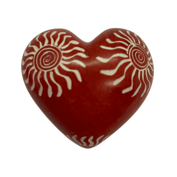 Hand-carved Kisii Stone heart - Image 4