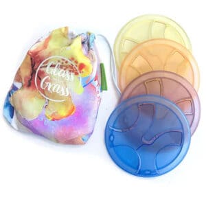 Four Resin Coasters - Watercolour