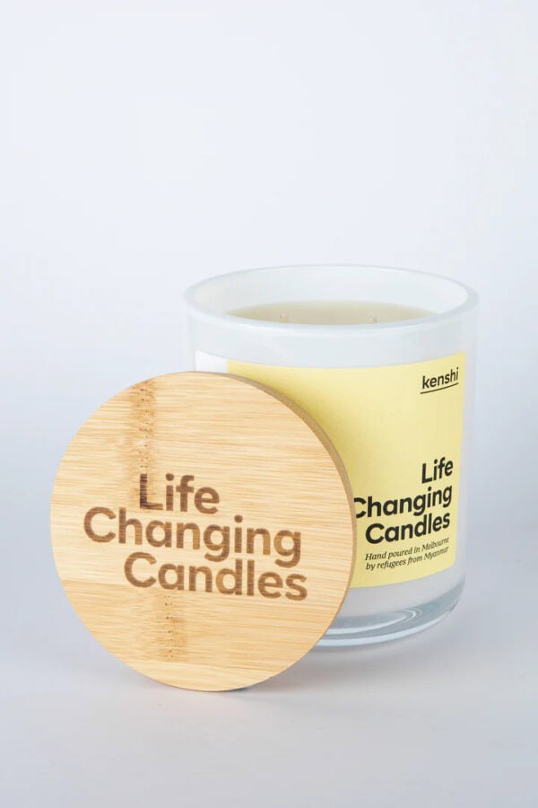 Large Kenshi Candle - Caramel & Vanilla 400g - Image 3