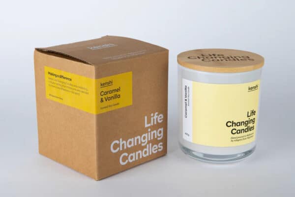 Large Kenshi Candle - Caramel & Vanilla 400g - Image 7
