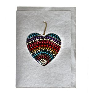 Silver Heart Card - OWI766