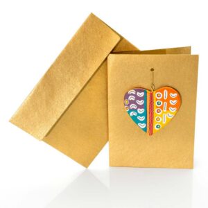 Gold Heart Card - JWA609