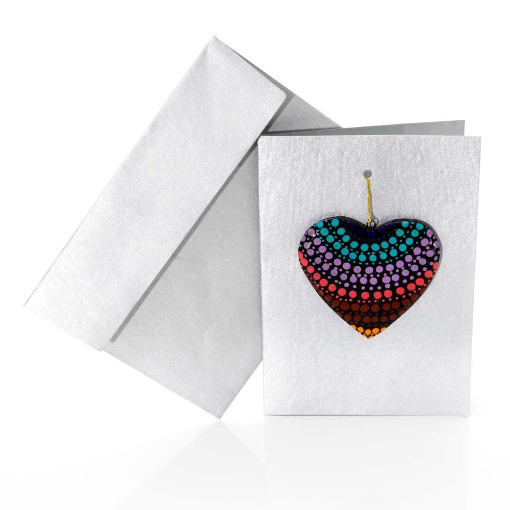 Silver Heart Card - OWI711